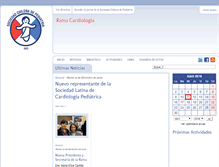 Tablet Screenshot of cardiologia.sochipe.cl